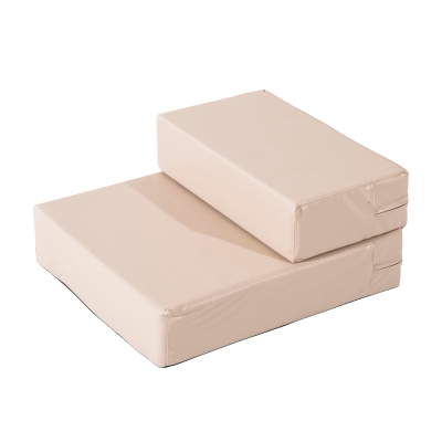 PawHut Scarisoara pentru Caini si Pisici Saltea 2 in 1 Bej 67x39x10cm