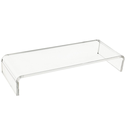HomCom Suport transparent pentru monitor 53x19x9cm