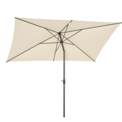 Outsunny Umbrela de Gradina si Exterior cu Acoperis Dreptunghiular Bej
