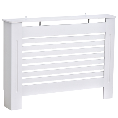 HOMCOM Invelis pentru Radiator Calorifer Sipci din MDF pentru casa alb
