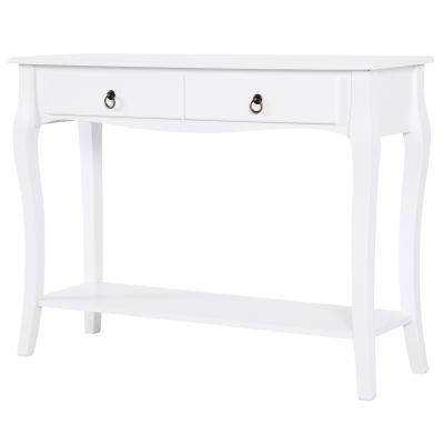 Homcom Tavolo Consola pentru Hol, Alb, 100x33x76cm