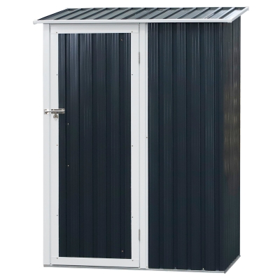 Outsunny Cabana Unelte din Otel Impermeabil 143cm x 89cm x 186cm Gri