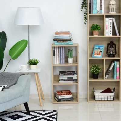 Biblioteca din lemn cu 3 rafturi, 40x29.2x87.9cm Lemn