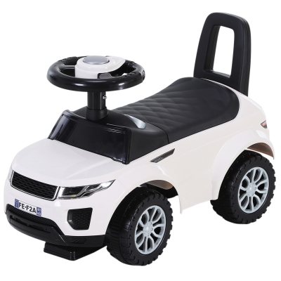 HOMCOM Masina Ride-on Jucarie pentru Copii 12-36 Luni Alba
