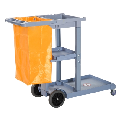 Homcom Carucior pentru Curatarea Profesionala cu Sac de 100 litri 113 x 50.5 x 96.5cm