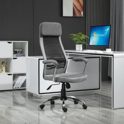 Scaun ergonomic, inaltime reglabila, 65x60x119-129cm Gri