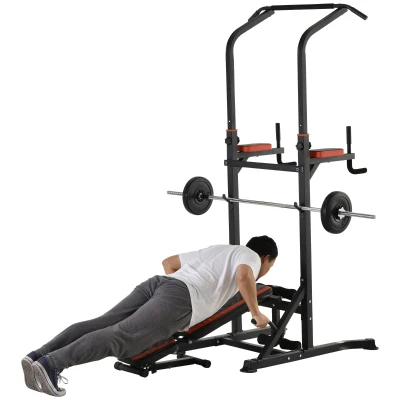 Aparat pentru sport 92x178x200-236 cm, rosu