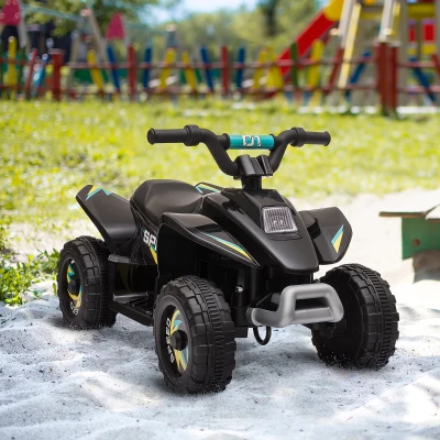 ATV Electric pentru copii 6V Viteza 2,8-4,6 km/h, negru