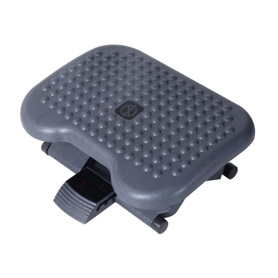 HomCom Suport de Picioare Standard pntru Birou cu Înălțime și Înclinare Reglabile, 46x35x11-17cm