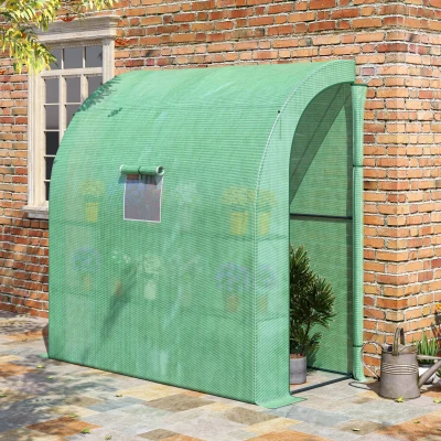 Sera de Perete cu 2 Rafturi 200x100x213cm Verde