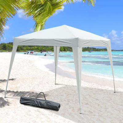 Gazebo Pop-up Impermeabil Alb, 2.4x2.4 m