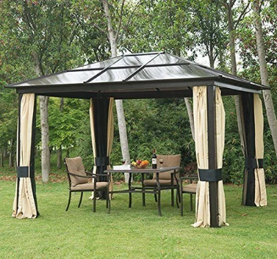 Pavilion Lux Aluminiu 300×360×265 cm – Cort Gradina