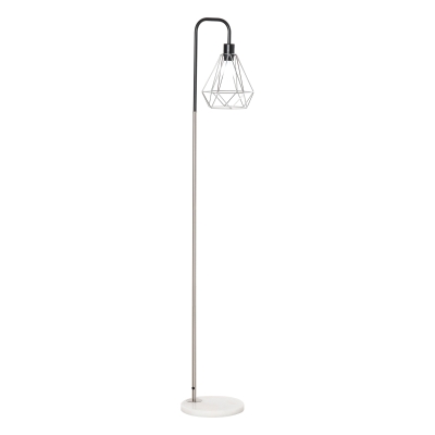 HOMCOM Lampa de podea moderna cu stalp metalic si baza din marmura diamentru Ф25x152 cm