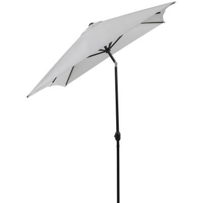 Umbrela Dreptunghiulara Outsunny de Gradina sau Plaja in aluminiu si Anti-UV, Alb Crem 2x3m