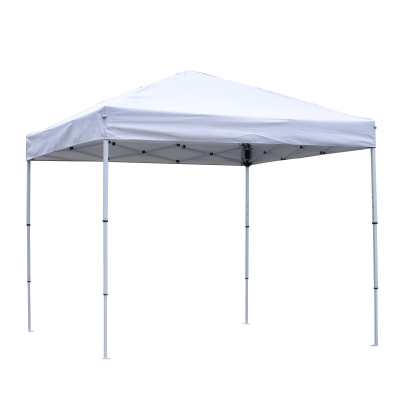 Outsunny Foisor Pliabil Invelis in Oxford cu Funii si Tarusi, Alb, 2.5 x 2.5 m