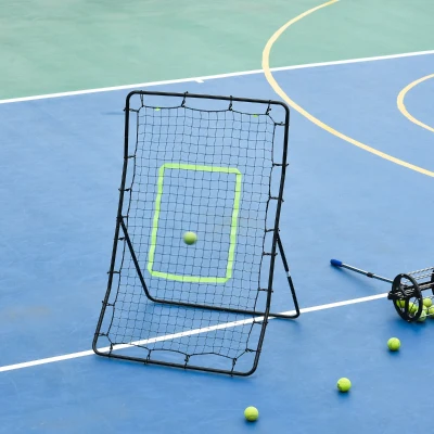Plasa Elastica pentru Fotbal Portabila 90x80x140cm Negru
