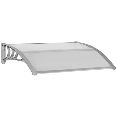 Outsunny Copertina din Policarbonat anti-UV de Exerior pentru Usi si Ferestre, 100x75cm