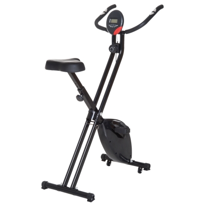 Bicicleta de exercitii pliabilacu afisaj si 8 nivele de rezistenta