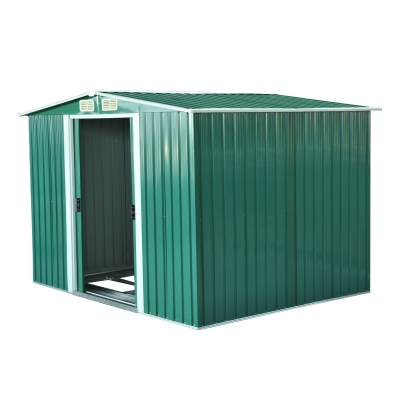 Outsunny Dulap pentru Ustensile de Grădină din lamieră de Oțel 246 x 192,5 x 177,5cm Verde