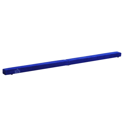 Homcom Barna pentru Gimnastica pentru Antrenament Captusita din Lemn, Albastru, 240x10x6.5cm