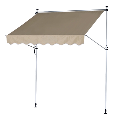 Outsunny Perdea Soare Infasurata Usor de Transportat Bej 300x150cm