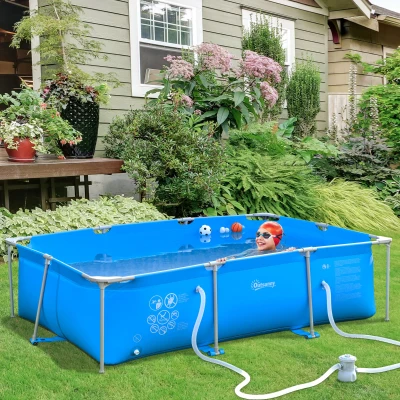 Piscina supraterana adulti, 252x152x65cm, albastra