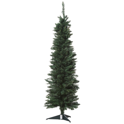 HOMCOM 150cm Brad de Craciun Pin Artificial cu Ramuri 294 Baza Pliabila Detasabila