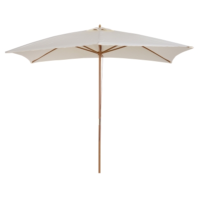 Outsunny Umbrelă din Lemn pentru Extern Grădină 2 x 2.95 x 2.55m Crem