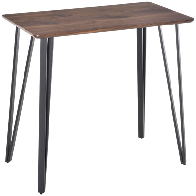 HOMCOM Masa Dreptunghiulara din MDF si Metal pentru Bucatarie si Bar 110x60x102cm