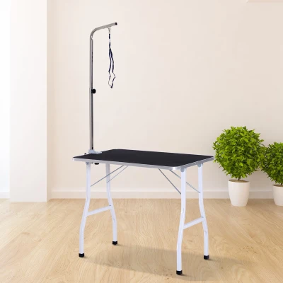 PawHut Masă pentru Toaletat și Tuns Câini sau Pisici Pliabilă, 91.5x61.5x77cm