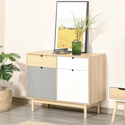 Dulapior Nordic Multifunctional 2 Usi + Sertare 100×40×79,5 cm