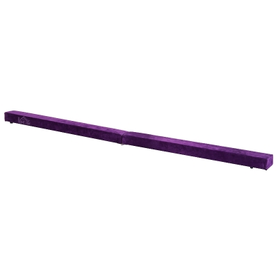 Homcom Trave da Ginnastica per Allenamento Imbottita in Legno, Viola, 210x10x6.5cm