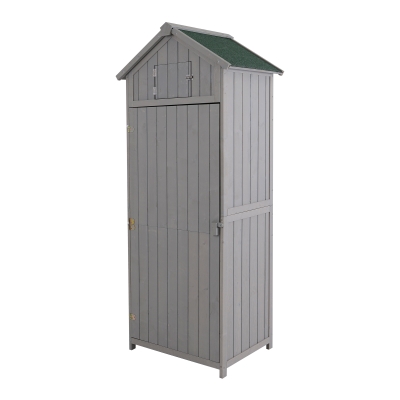 Outsunny dulap din lemn pentru scule, 77 × 54,2cm, gri