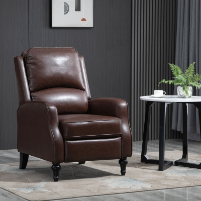 Fotoliu Relax Rabatabil 90° si 150° Manual din piele