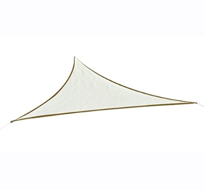 Outsunny Cort parasolar triunghiular- Cort tip velă - Anti UV - Crem - 6x6x6m