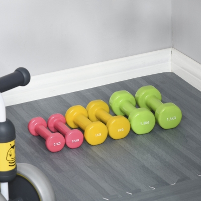 Set 6 Gantere cu Geanta, de 0.5kg 1kg 1.5kg