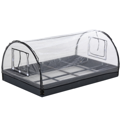 Outsunny Mini Sera de Gradina pentru plante cu acoperire in PVC transparent