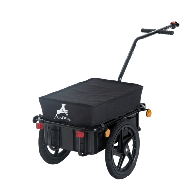 HomCom Remorca Carucior pentru Bicicleta cu Cos in Otel, 144x59x80cm