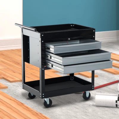 Caucior pentru Atelier Profesional 68x46x88cm Negru