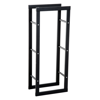 Homcom Raft Lemne pentru Intern si Extern Negru, 40x25x100cm