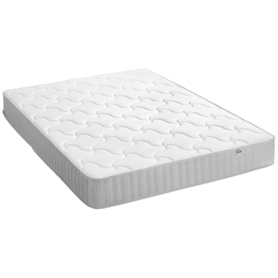 HOMCOM Saltea matrimoniala spuma de memorie si arcuri impachetate independente 140x190cm, grosime 20cm