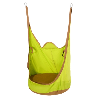 Outsunny Hamac pentru Copii pentru Interior sau Exterior Portabil Verde si Maro