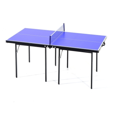 HomCom Masă de Ping Pong Pliabilă din LemnMDF 153 x 76.5 x 67cm Albastru și Negru