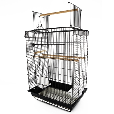 PawHut Aviar pentru Pasari in Metal Negru 41,5x29,5x56,5cm