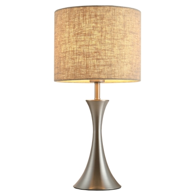 HOMCOM Lampa de Masa din Metal si Tesatura, Iluminat Interior, Soclu E27
