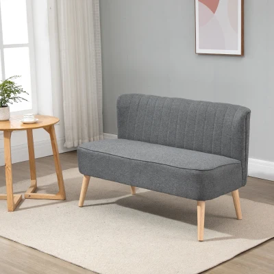 Canapea moderna cu 2 locuri din material textil