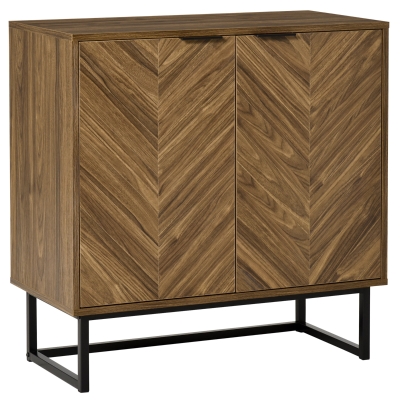 HOMCOM Bufet Modern Mobilier Multifunctional Consola in Stil Industrial 80x40x80cm