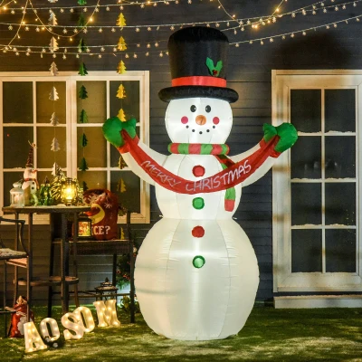 Om de zapada gonflabil de 243cm cu 3 lumini LED, impermeabil IP44