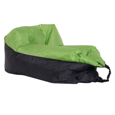 Outsunny Air Sofa Saltea Gonflabila Fara Pompa Verde 105x70x62cm