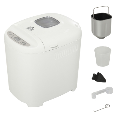 HOMCOM Masina pentru Paine 11 Programe, Timer 13 Ore, Antiaderenta, 550W